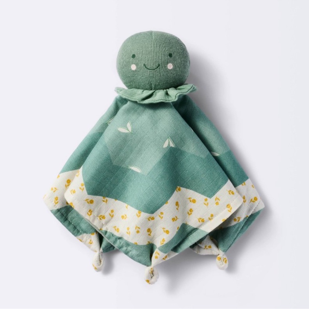 Cloud Island Green Baby Security Blanket